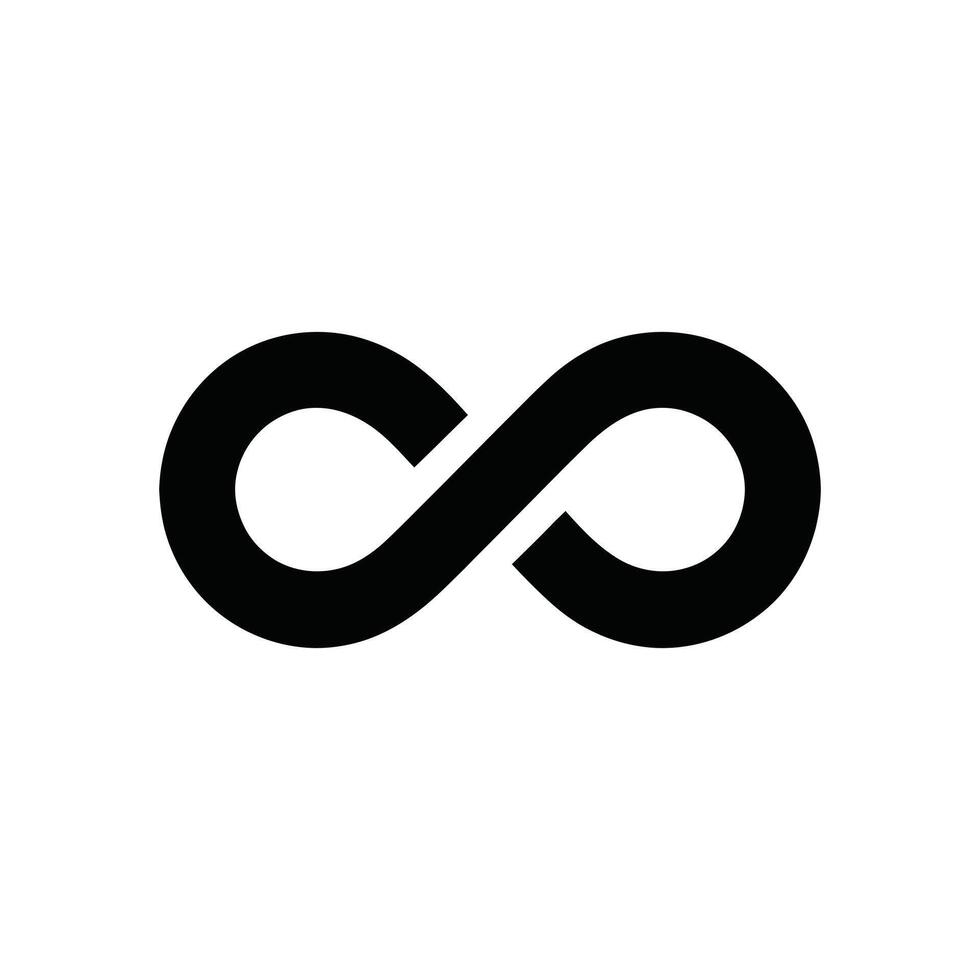 Infinity loop icon. endless loop sign vector