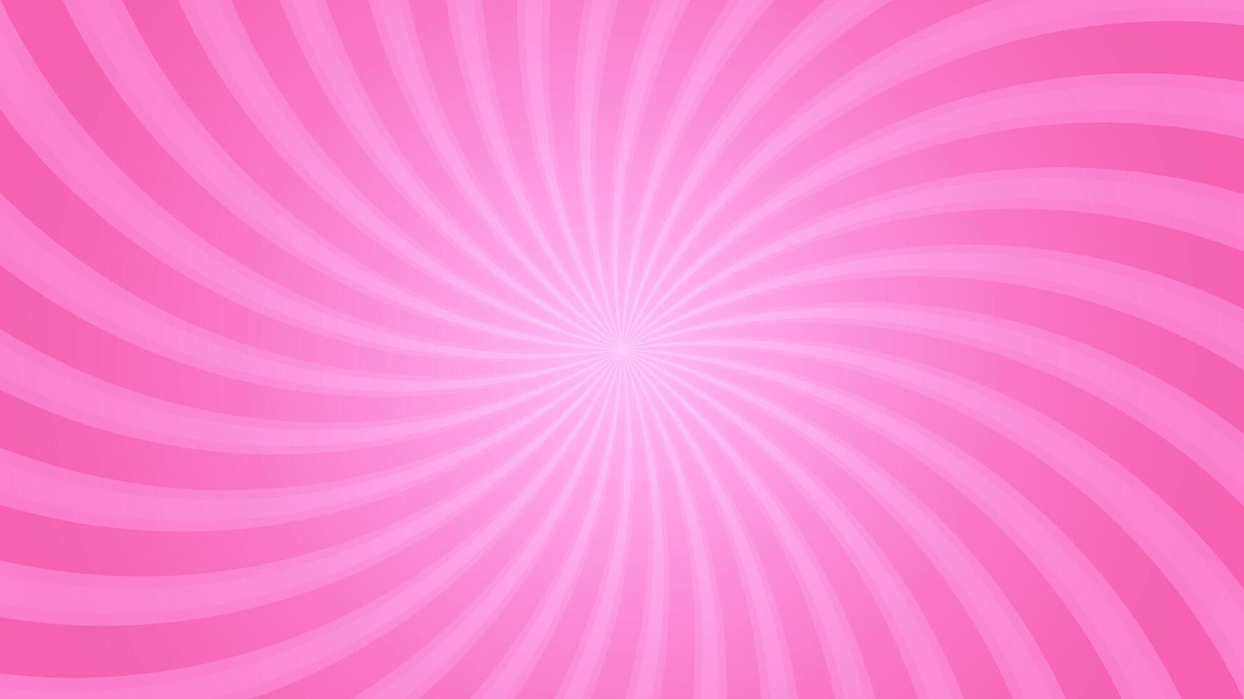 Simple Pink Sunburst Rays Pattern Blank Horizontal Background Design with Gradient Accent vector