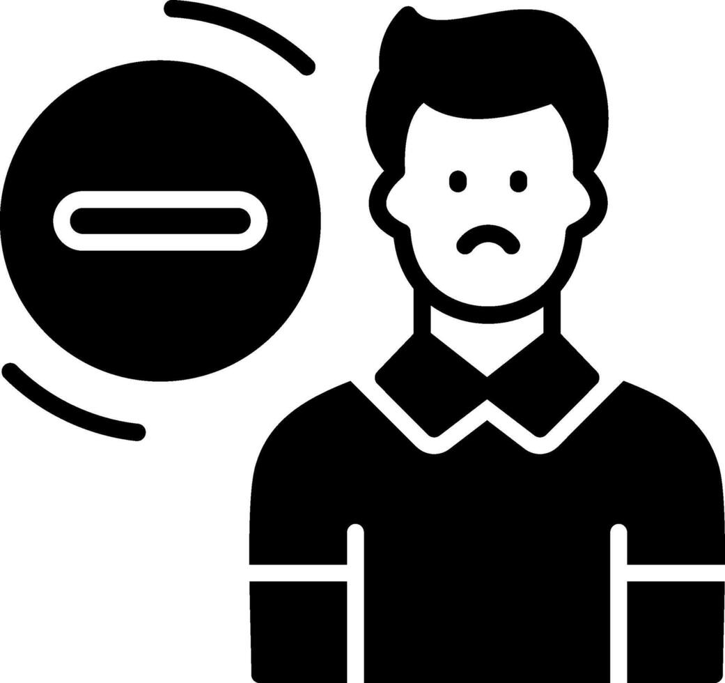 Delete User Minimal Art Object vector