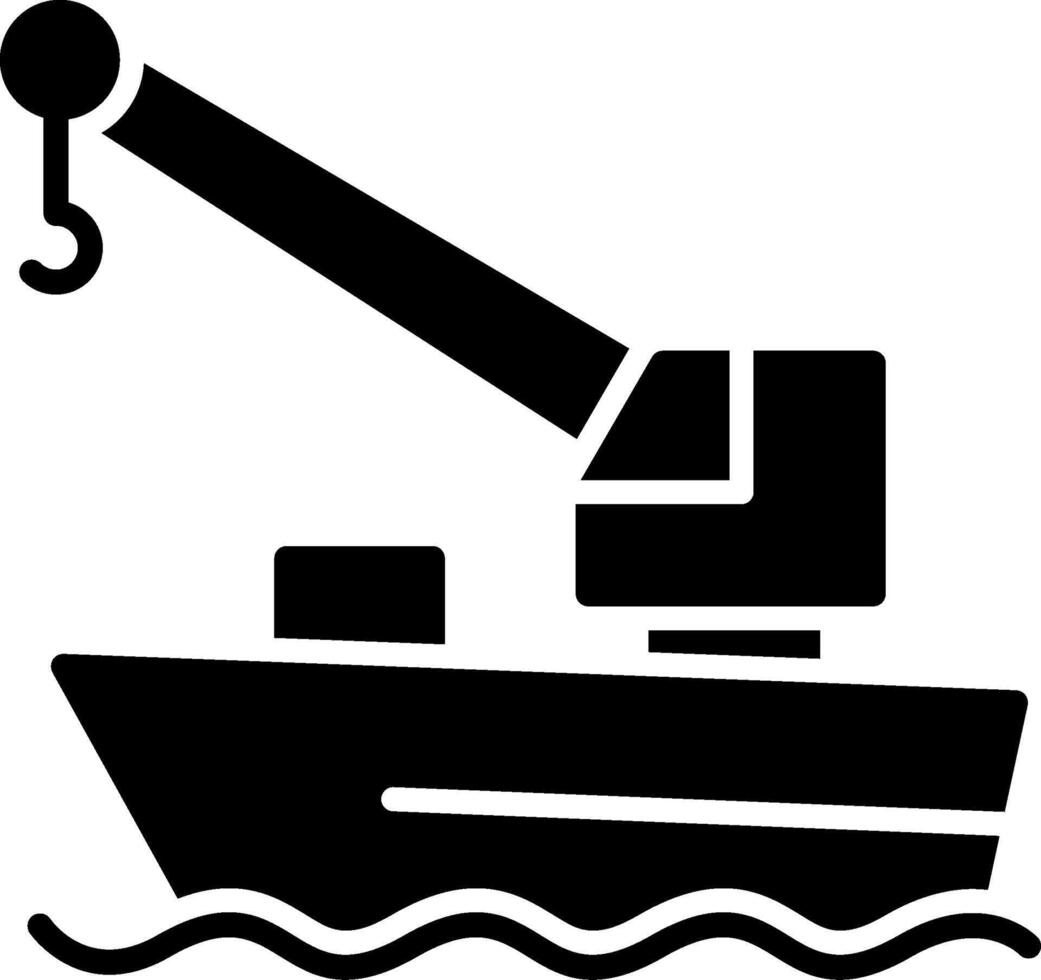 Floating Crane App-Based UI Graphic vector