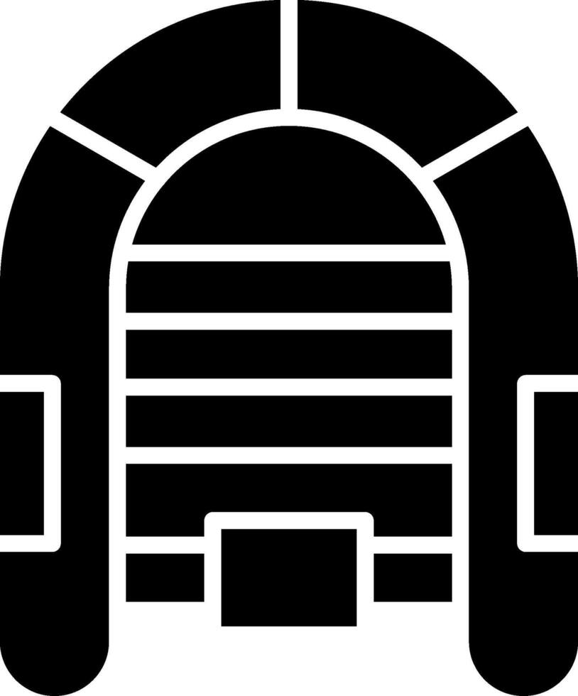 Inflatable Boat Custom Line Element vector