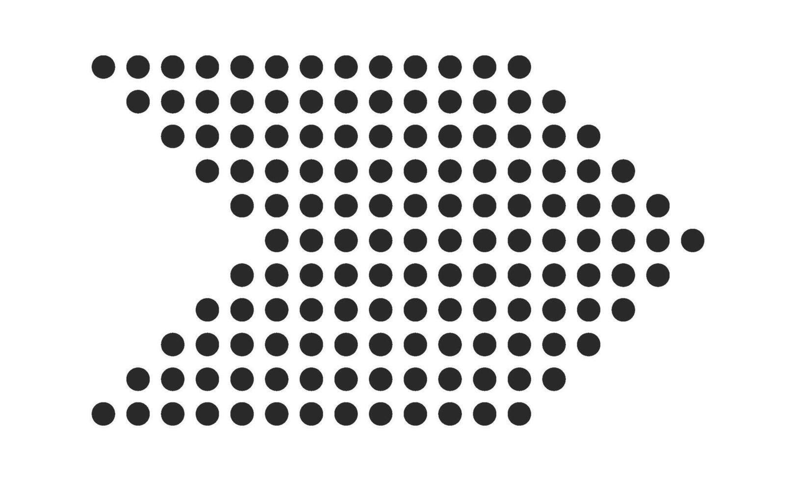 Dashed arrow pointer indicating right vector