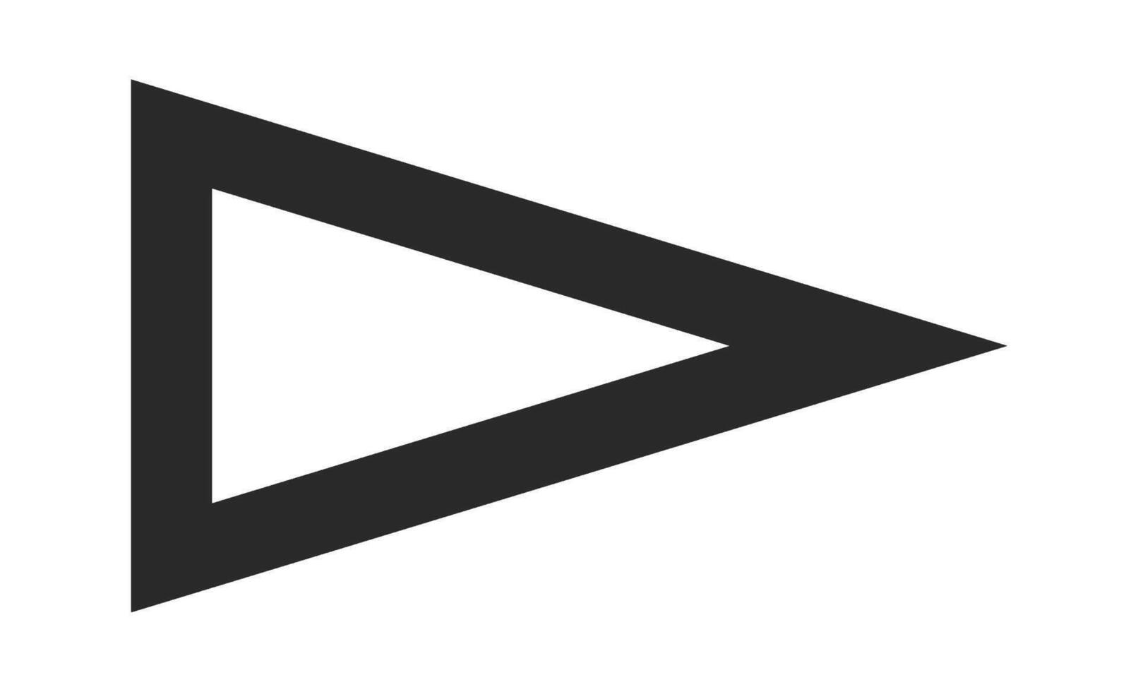 triangular cursor flecha puntero diseño vector