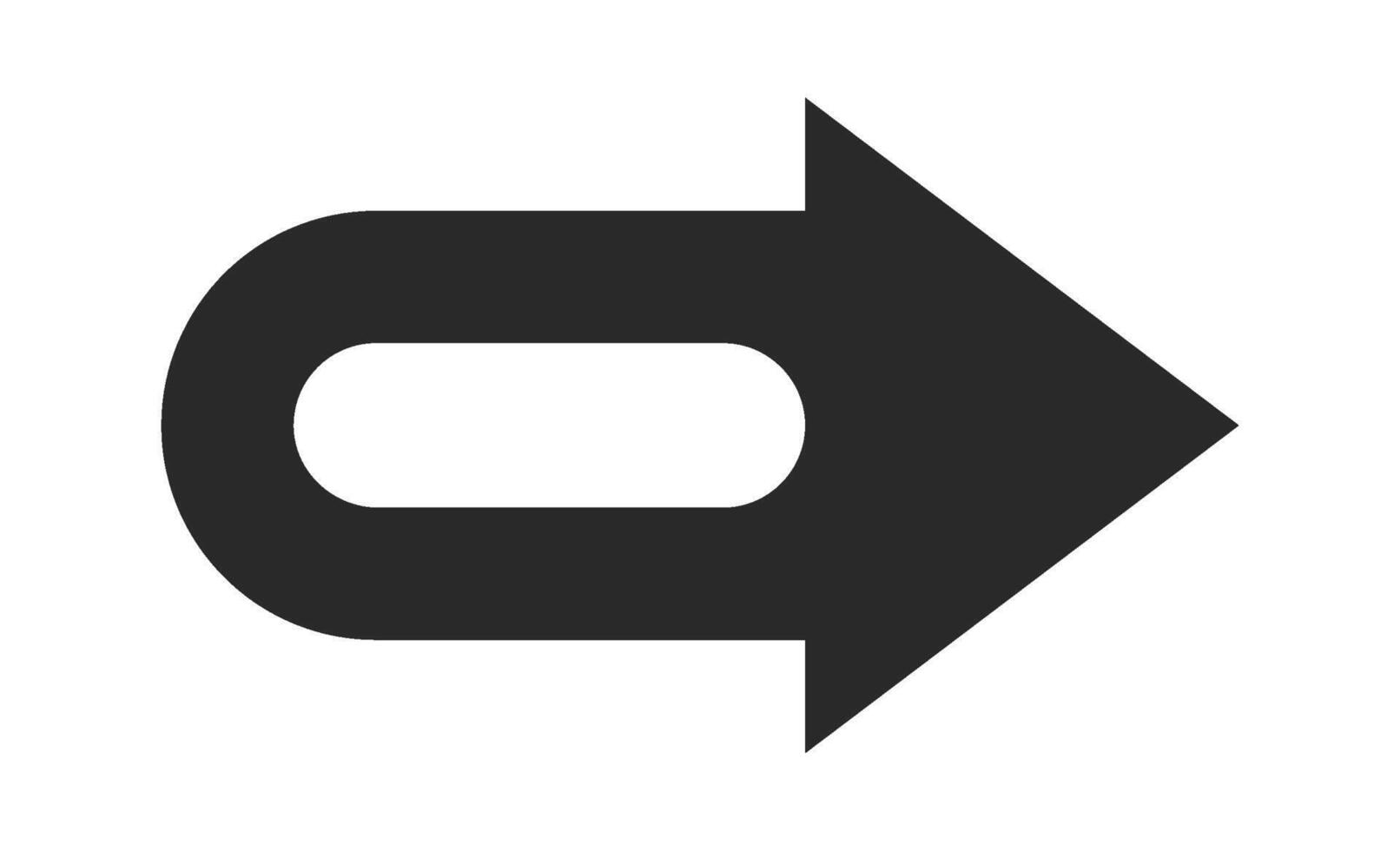 Black pointer geometric design element vector