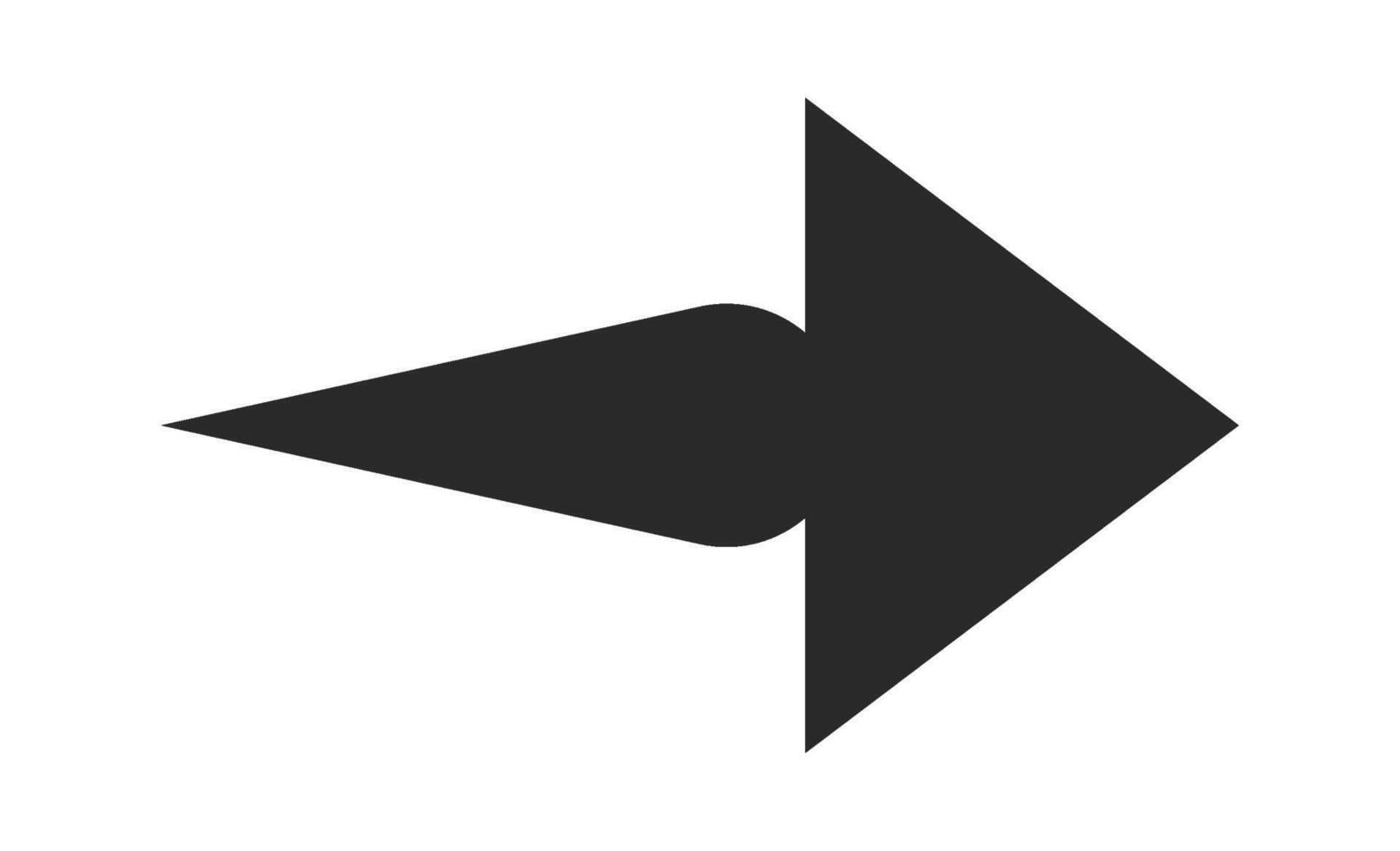 Arrow pointer creative shape element vector