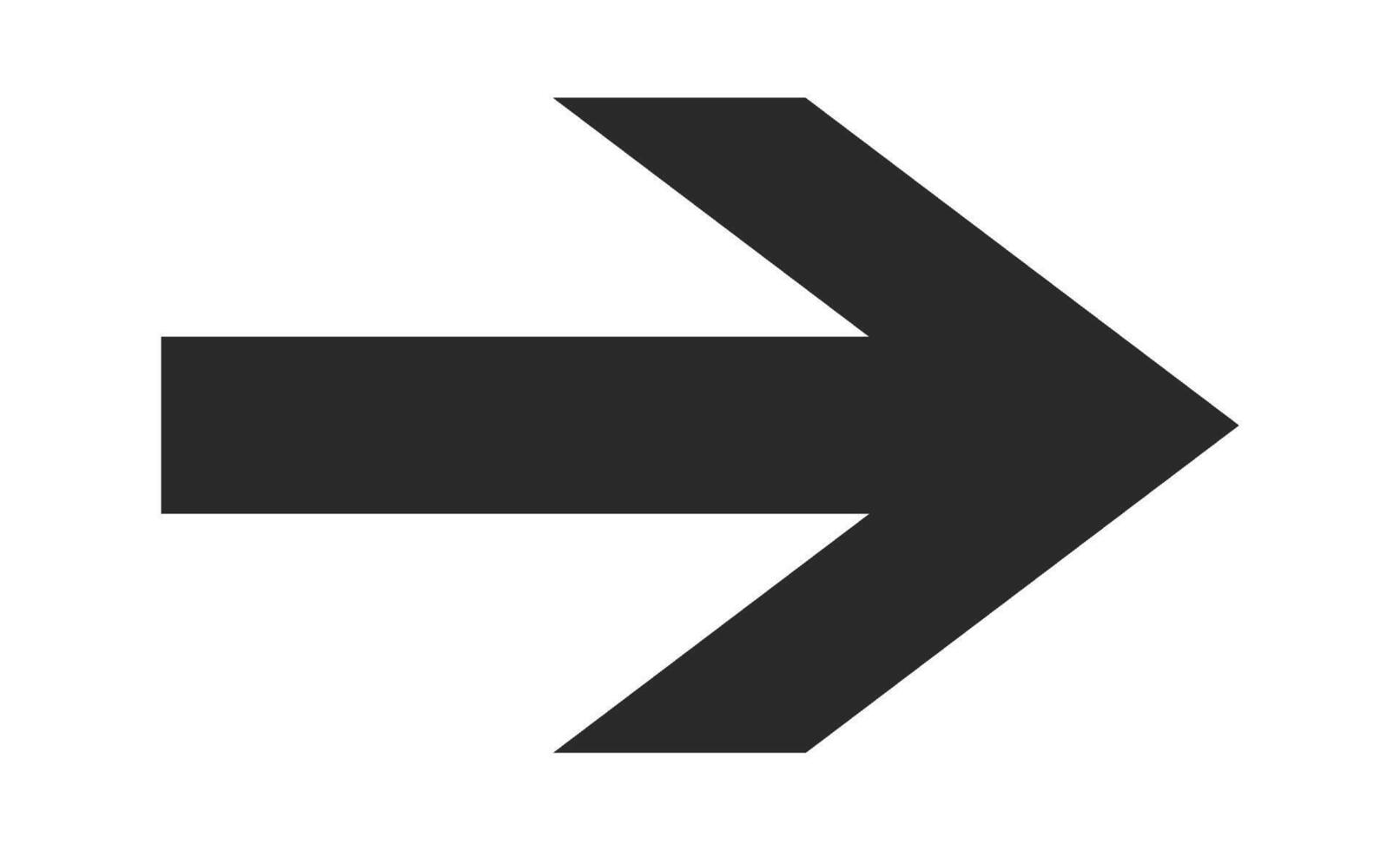 Classic arrow shape pointer design vector