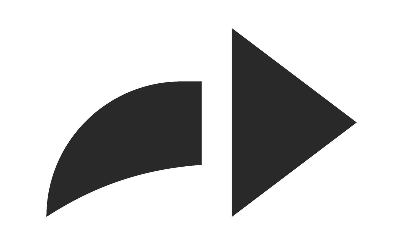 Geometric click arrow pointer design vector