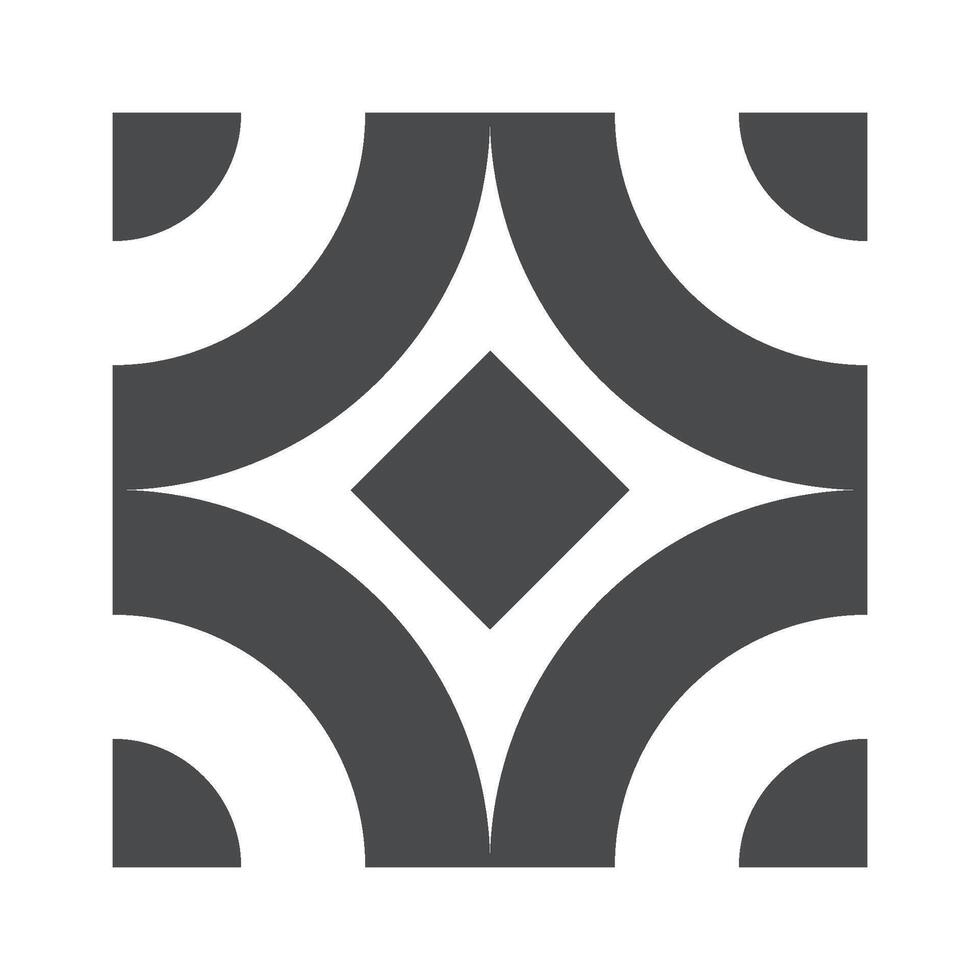 Decorative geometry tile pattern design vector