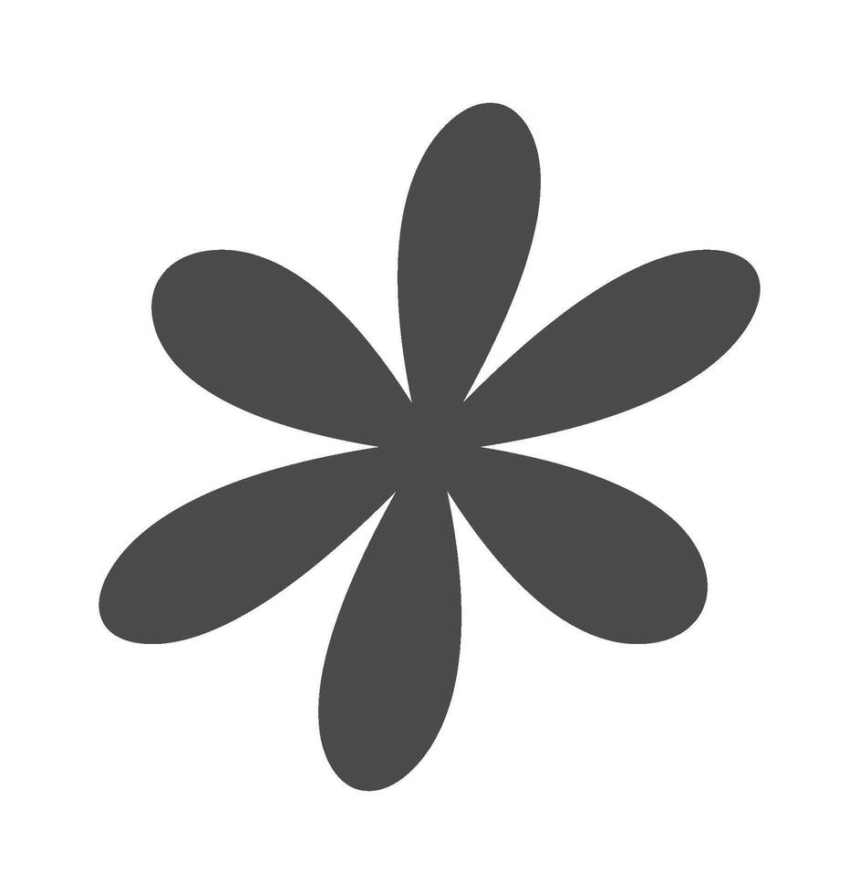 Groovy flower y2k element design vector