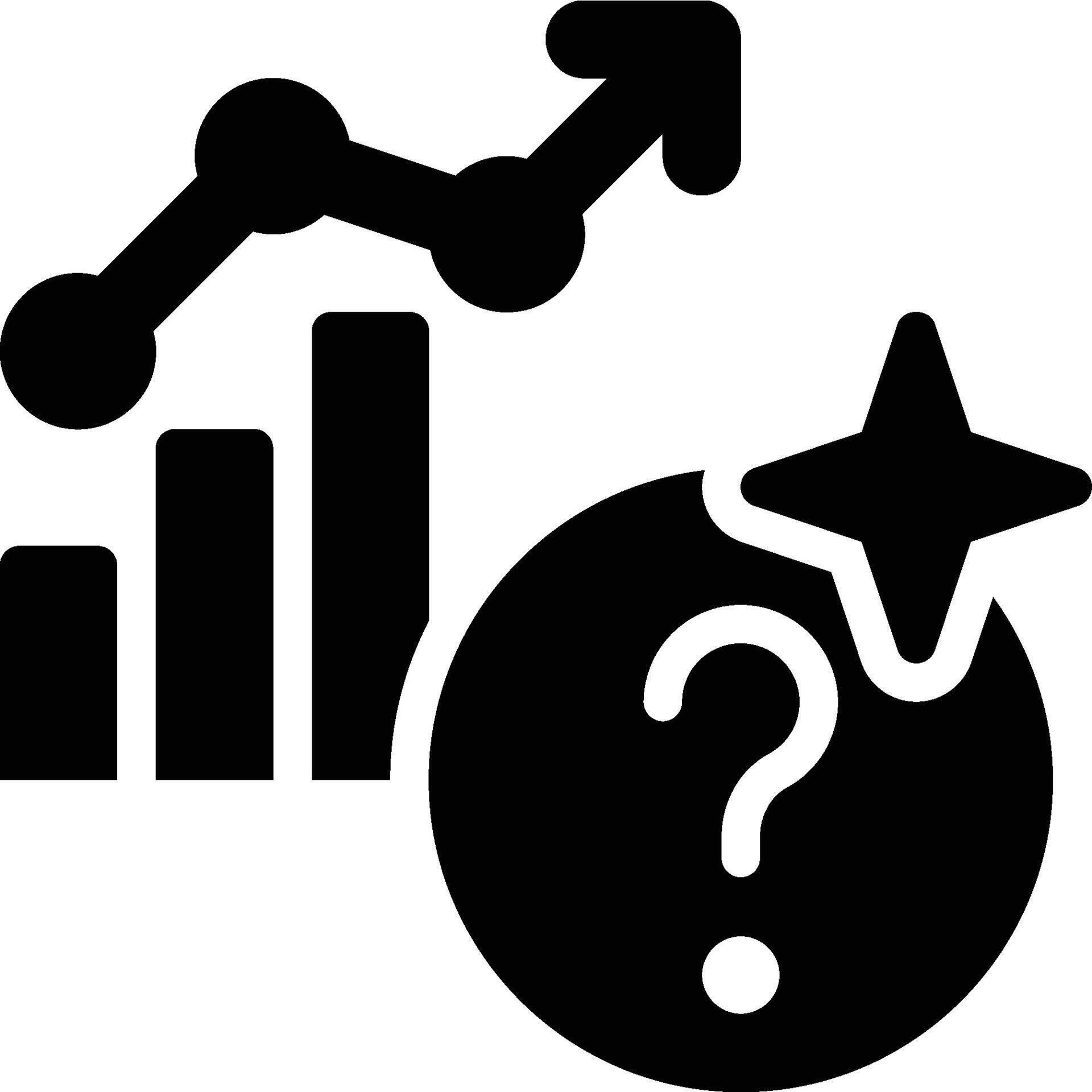 Predictive Analytics, Trend Analysis, Future Analytics Glyph Solid Icon ...