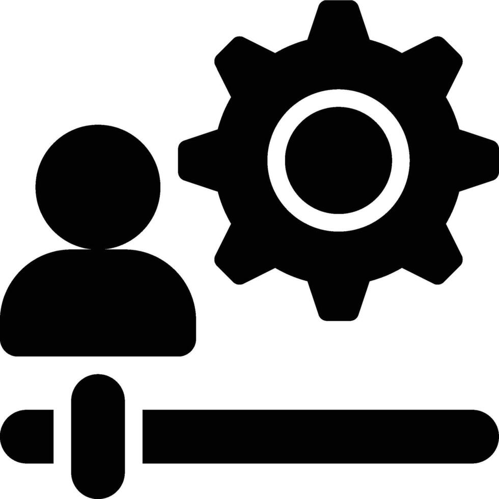 Personalization, Customize, Customization Glyph Solid Icon vector