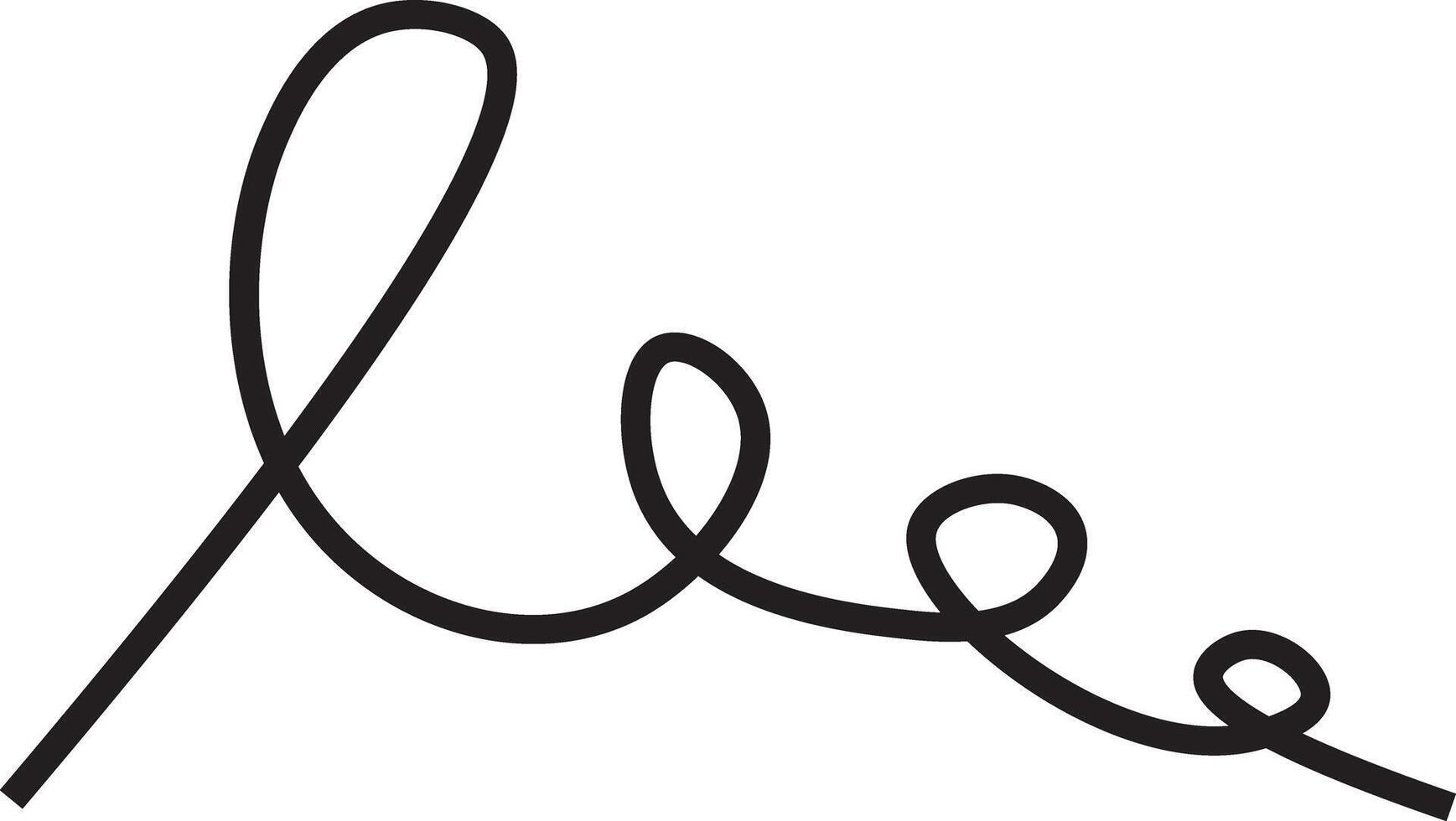 Hand-Drawn Looping Scribble Line Element vector
