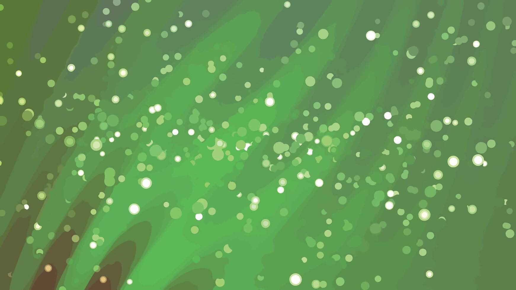 Abstract green background with bokeh effect and diagonal lines for modern presentations, Abstracts Twirls Particles, Stock royalty image. vector