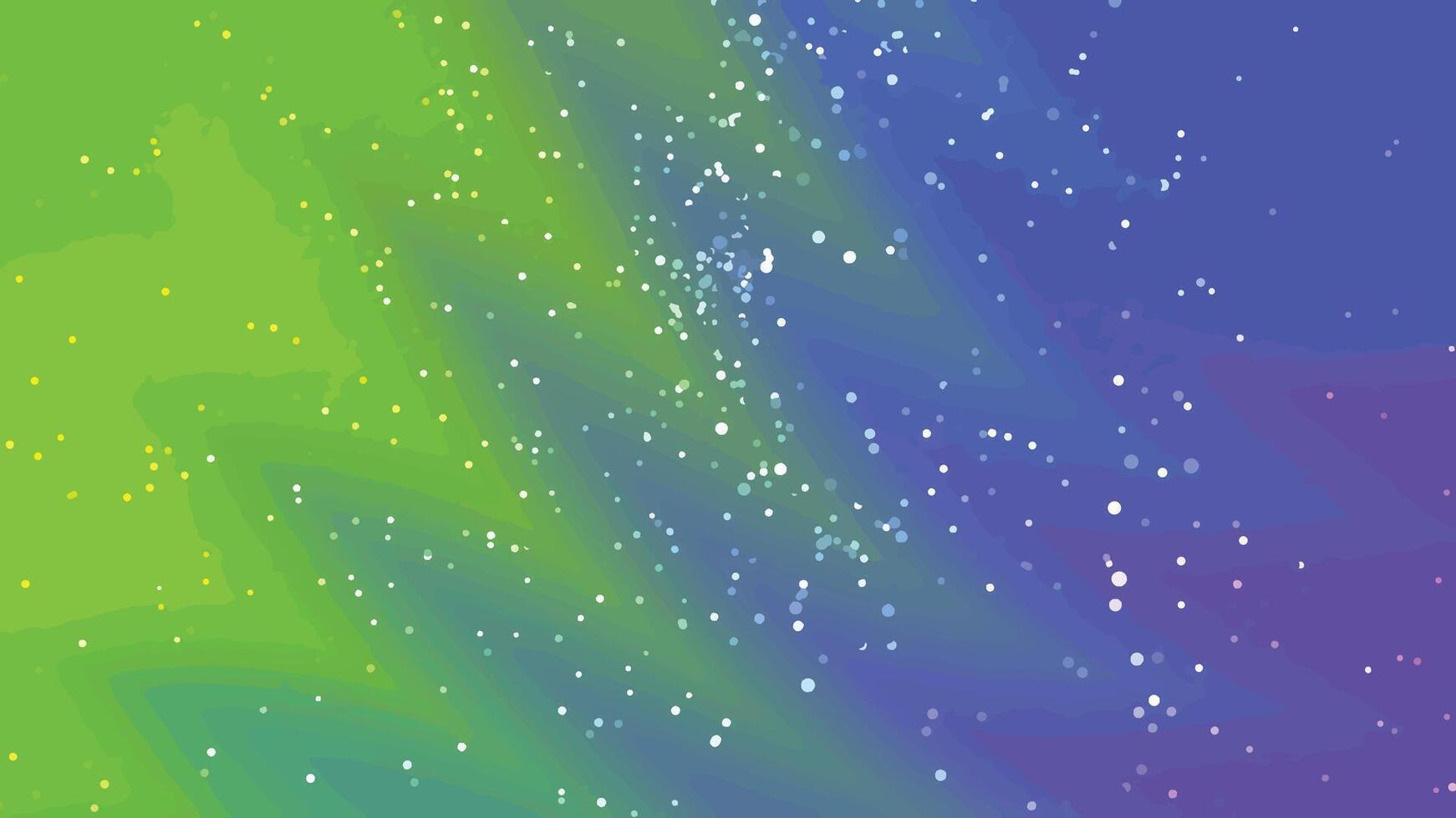 Abstract animated background with sparkling particles on a dynamic green and purple gradient, Abstracts Twirls Particles, Stock royalty. vector