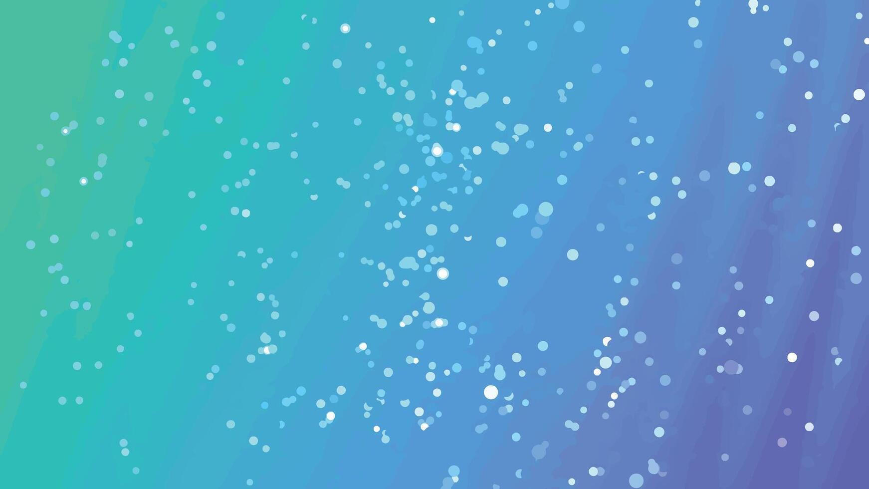 Abstract animated background with sparkling bokeh lights on a vibrant green and blue gradient, Abstracts Twirls Particles, royalty stock. vector