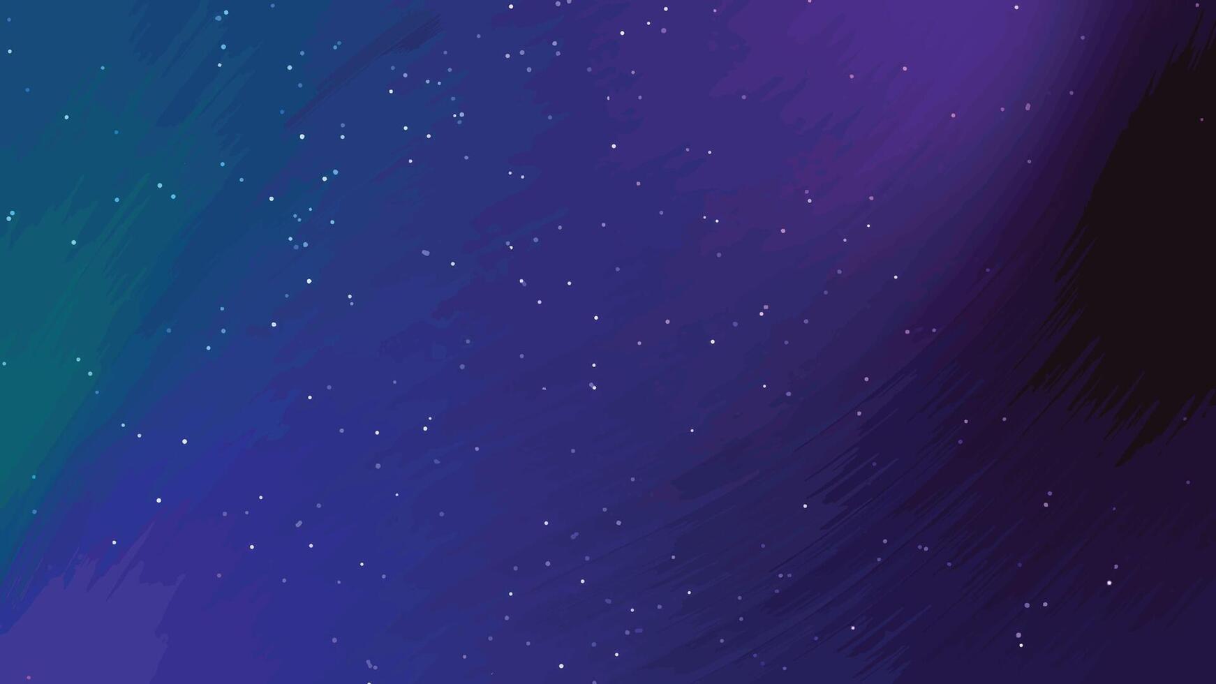 Abstract space background with flowing lines and sparkling particles animation, Abstracts Twirls Particles, Stock royalty. vector