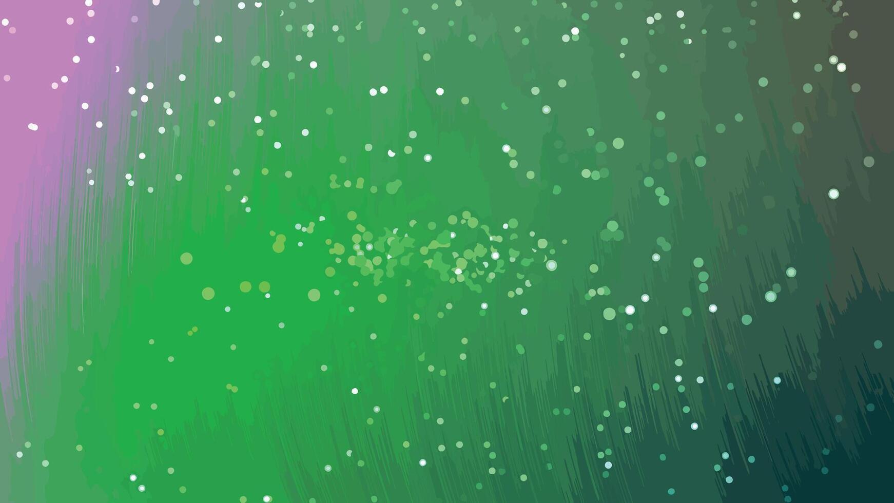 Abstract green background with moving bokeh lights and animated particles for artistic designs, Abstracts Twirls Particles, Stock royalty. vector