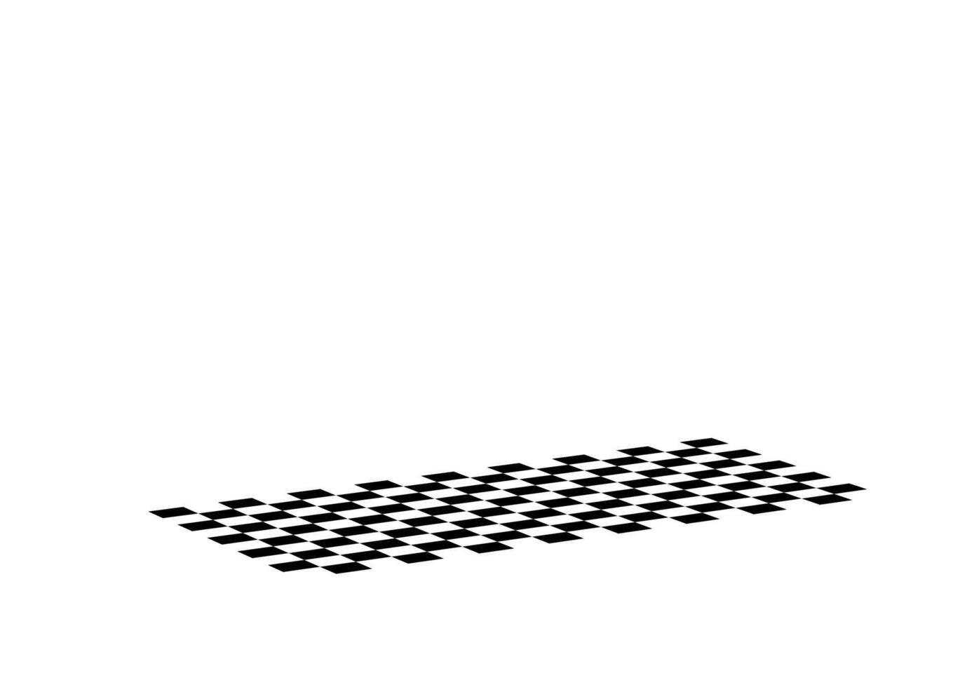 This minimalist black and white design creates an illusion of space and depth, perfect as a background for a start or finish line in racing and automotive themes. vector