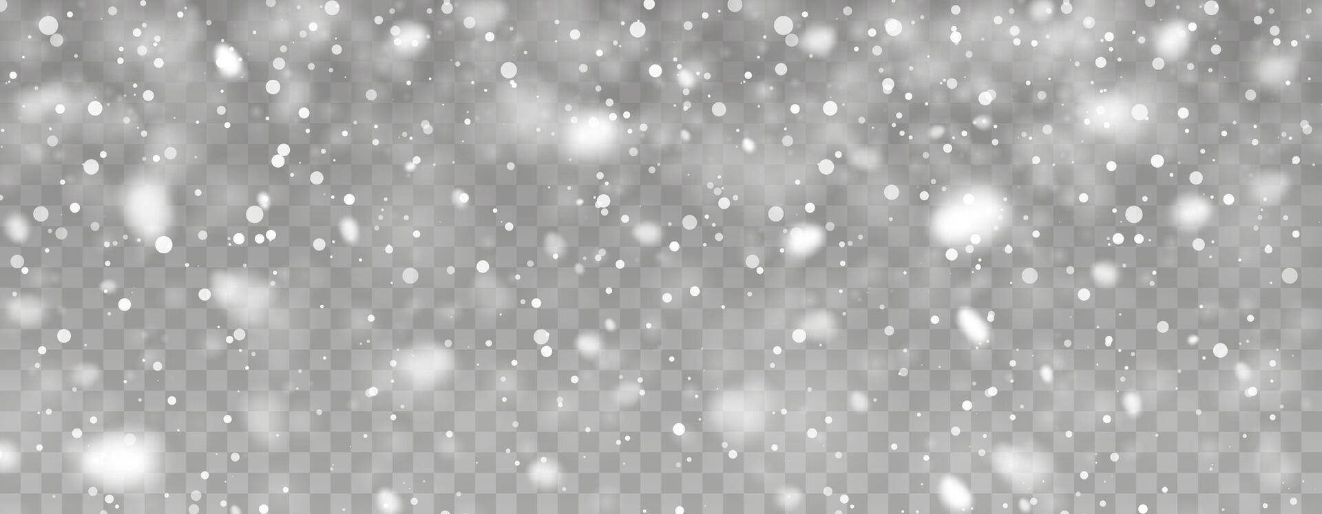 Snow Falling Background With Soft Bokeh Light And Transparent Effect. Perfect For Winter, Christmas, And Holiday Design Projects. Illustration vector