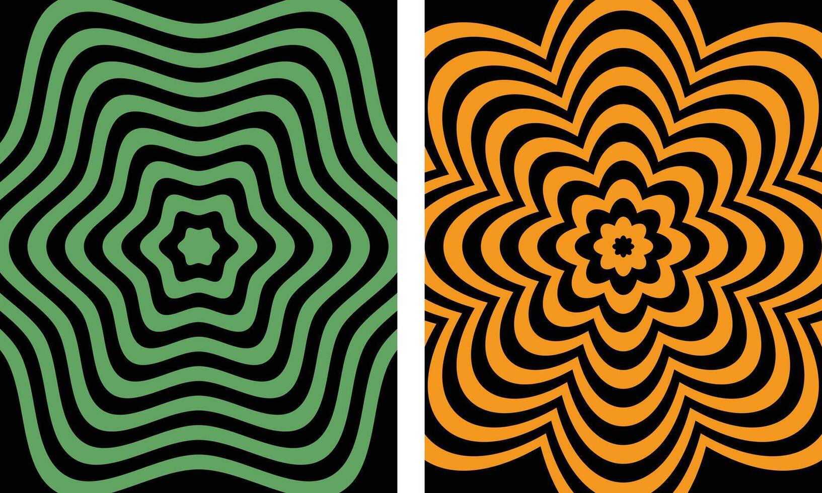 Swirl Groovy Psychedelic Spiral Pattern. vector