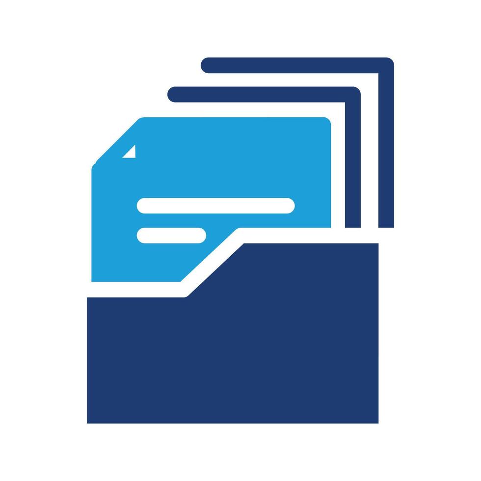 document folder colored icon design good for web or mobile app vector