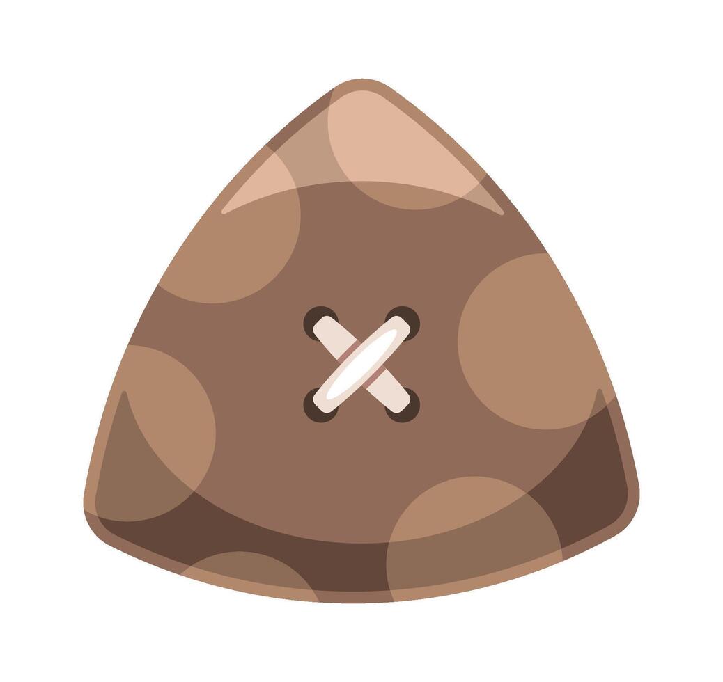 Decorative triangle button cartoon element vector