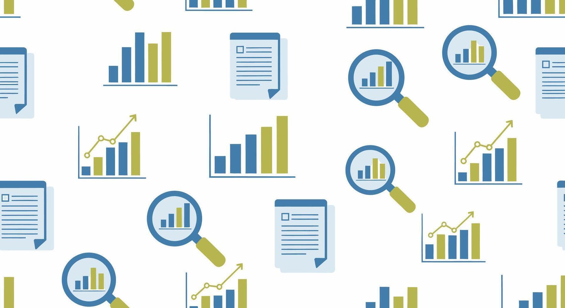 datos análisis y negocio crecimiento visualización con cartas y gráficos vector