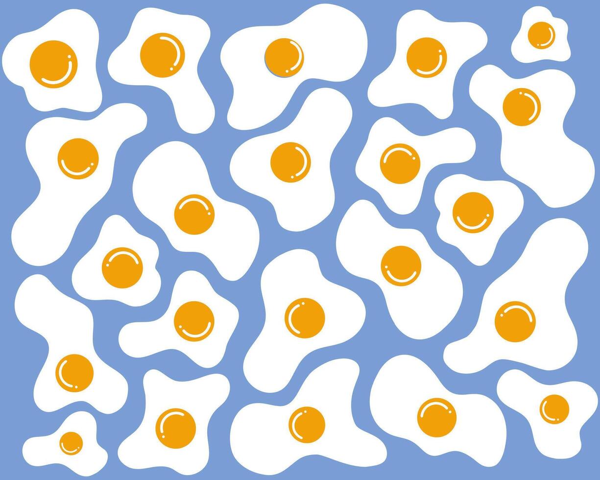 Eggs llustration pattern background fabric textile design print art editable vector