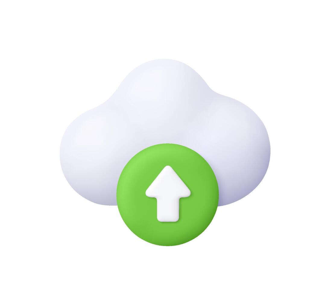 Cloud upload icon vector