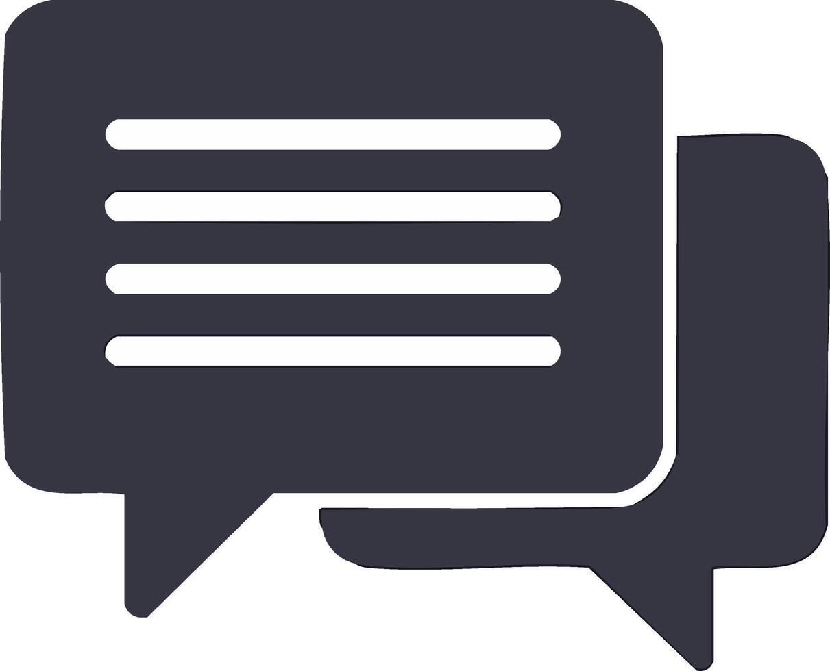 Conversation Speech Bubbles Dialogue Chatting Messages Texting Icon Isolated vector