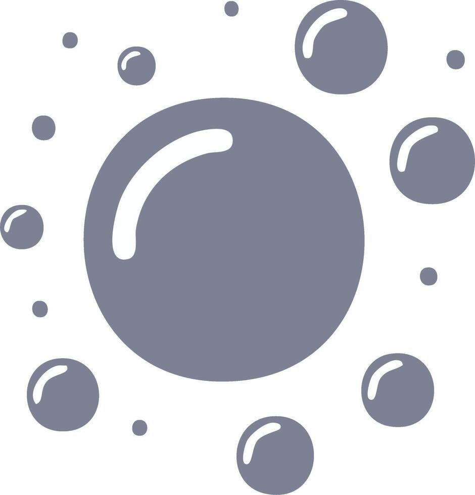 Abstract gray spheres and circles in varying sizes with highlights and shadows vector