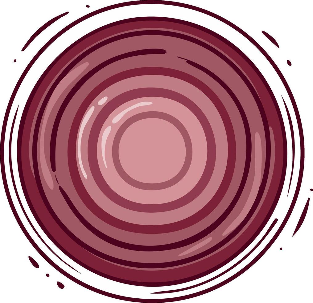 Abstract Circle Design with Concentric Rings and Splatter Effect in Red Tones vector