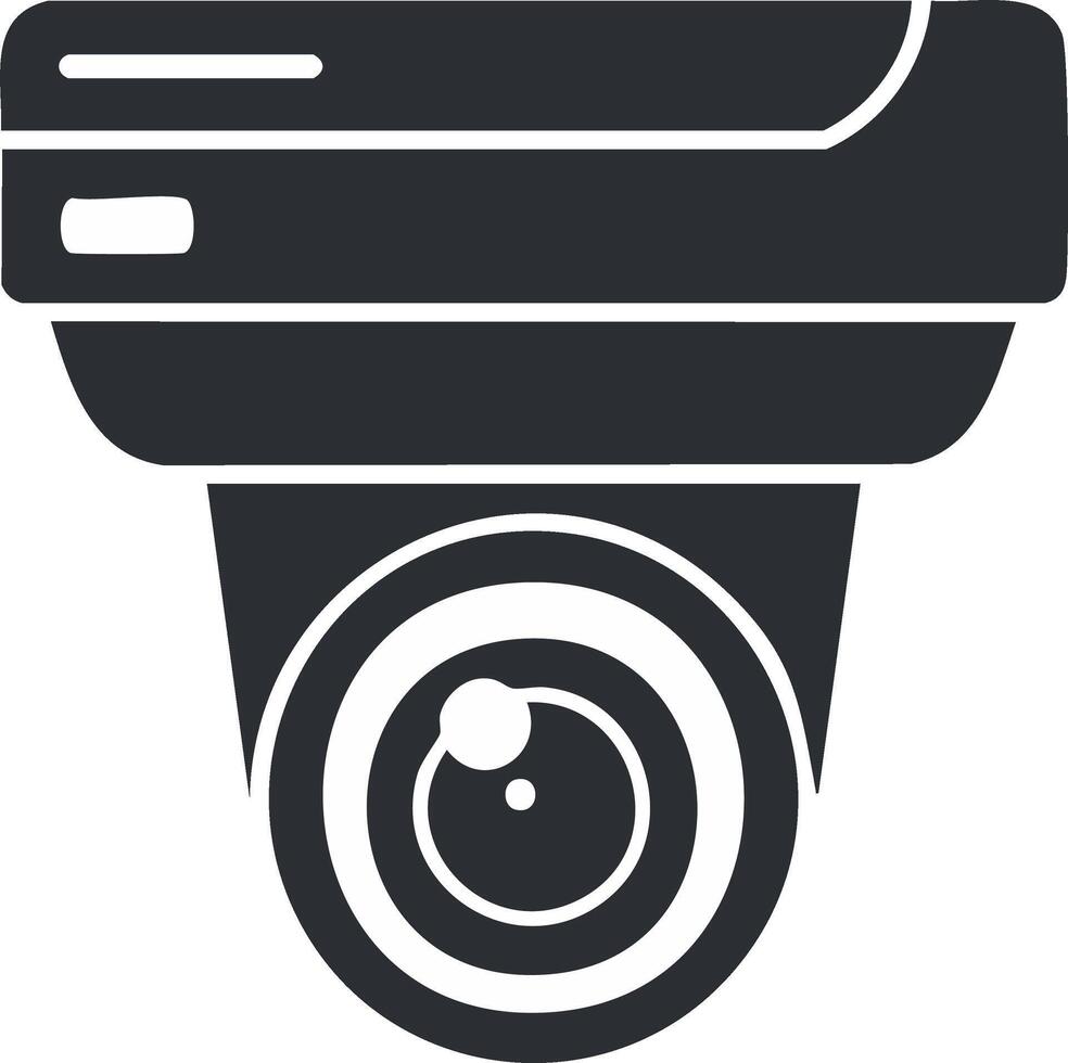 Modern Security Camera Icon for Digital Surveillance and Monitoring System vector