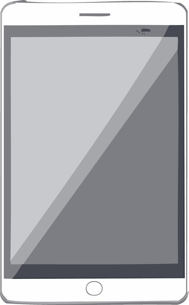 tableta computadora con un blanco antecedentes vector