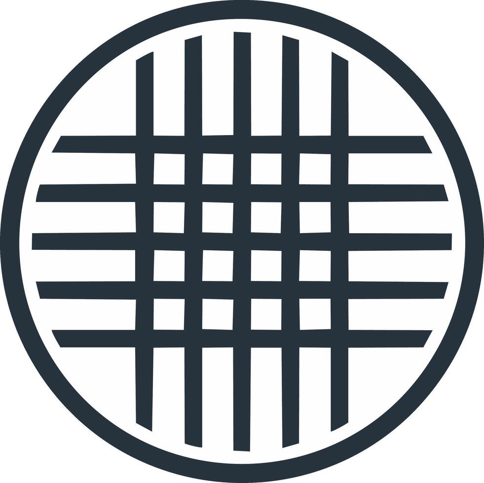 Abstract Geometric Pattern Simple Circle Grid Design vector