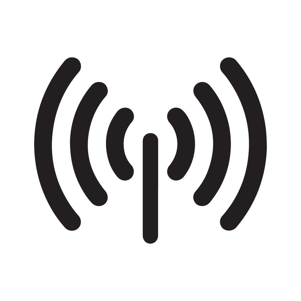 Cellular Signal Bars Connection Status Icon vector