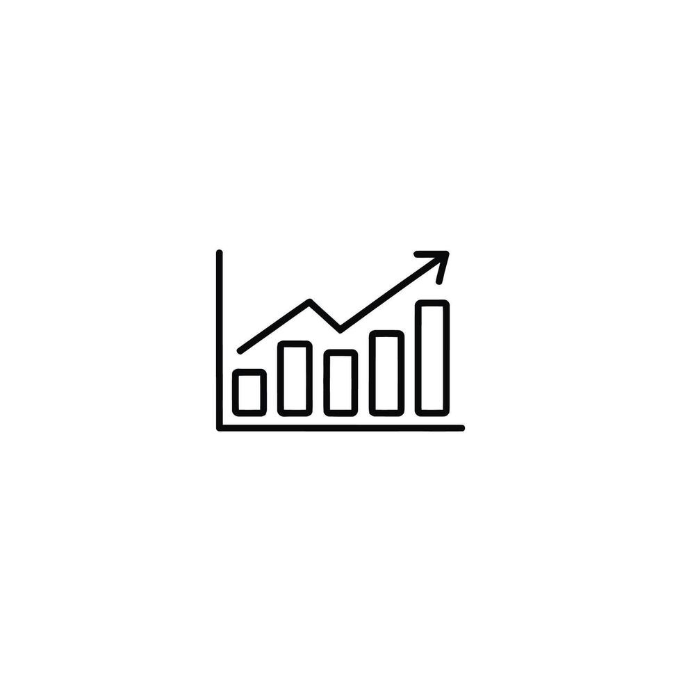 Captivating Growth Visualization A Dynamic Graph Illustrating Progress and Success with Ascending Bars and a Rising Arrow Symbolizing Advancement and Positive Trends in Business and Finance vector