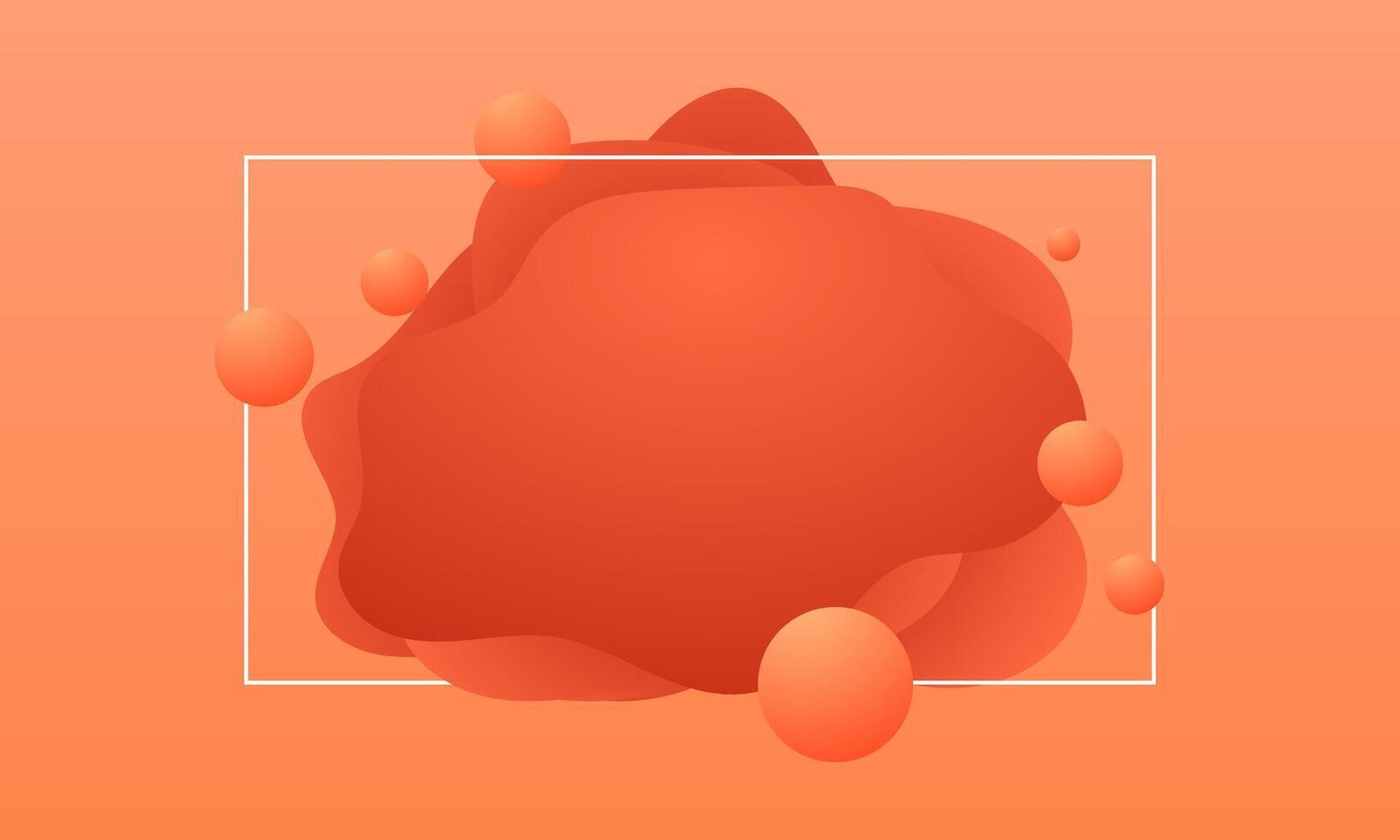 smooth orange gradient fluid background designed for banner, web, or presentation layout. vector