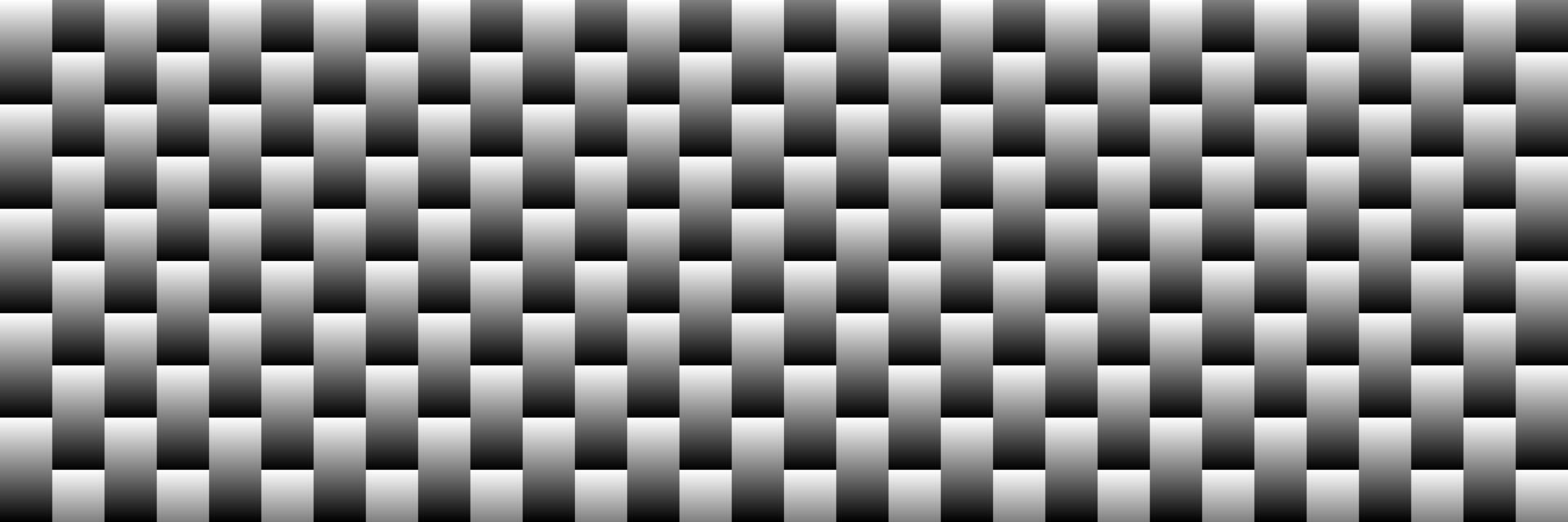 black and white gradient rectangle design for pattern and background vector