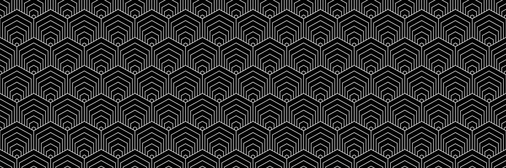 horizontal seamless geometric white line pattern for design and background. vector