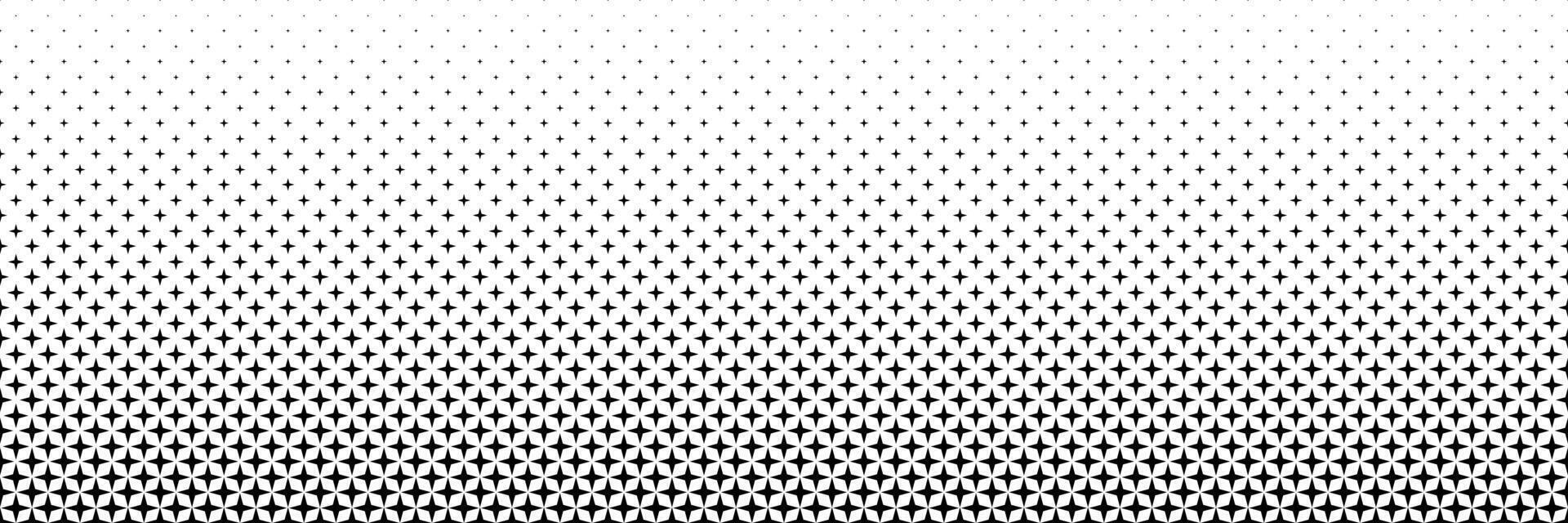 horizontal black halftone of four v-shaped projection design for pattern and background. vector