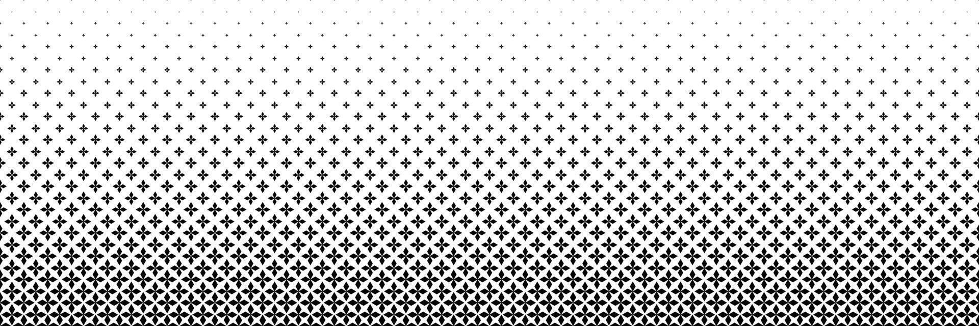 horizontal black halftone of diamond shape quadrangle design for pattern and background. vector