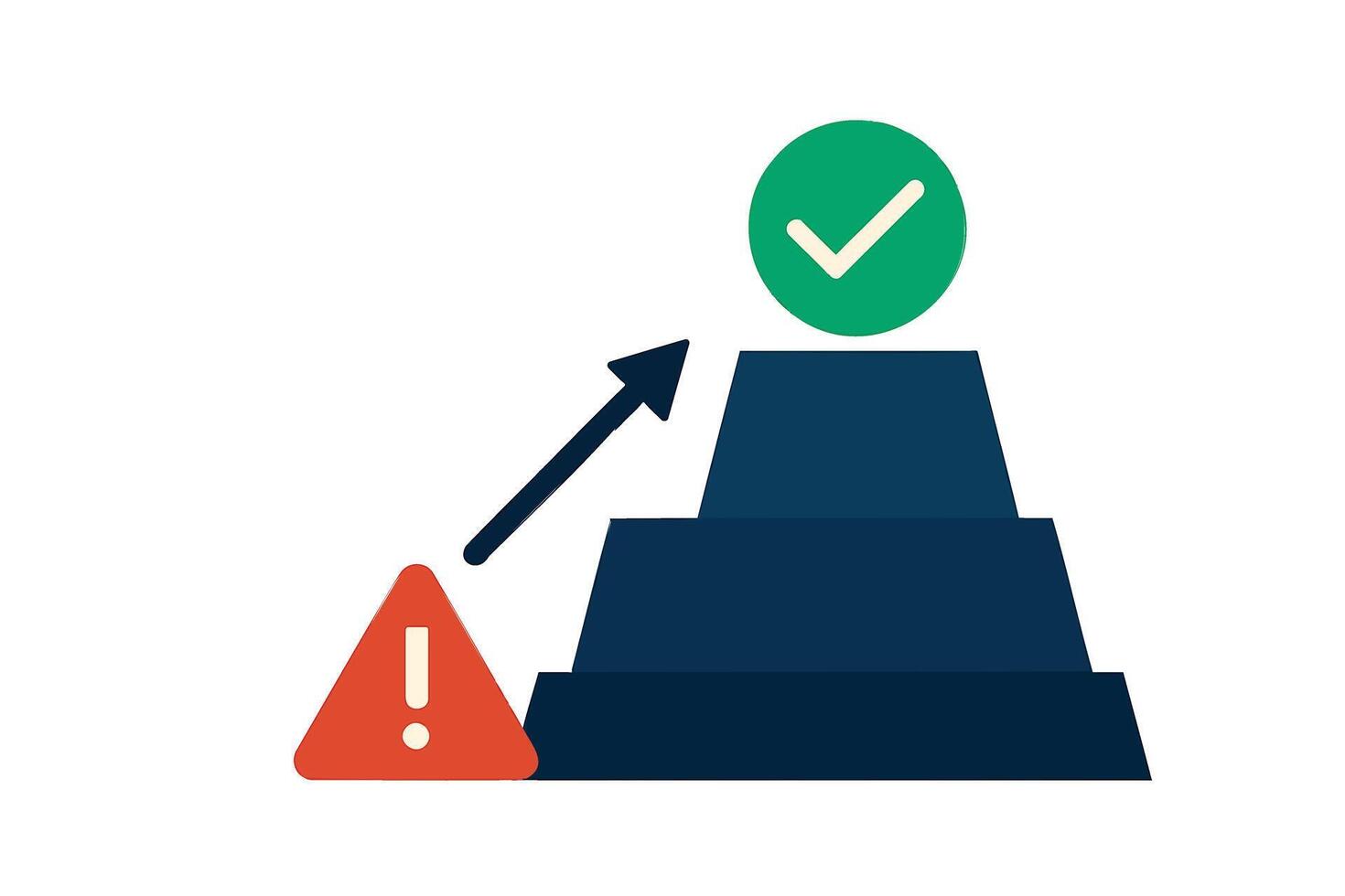 Risk management and problem solving concept vector