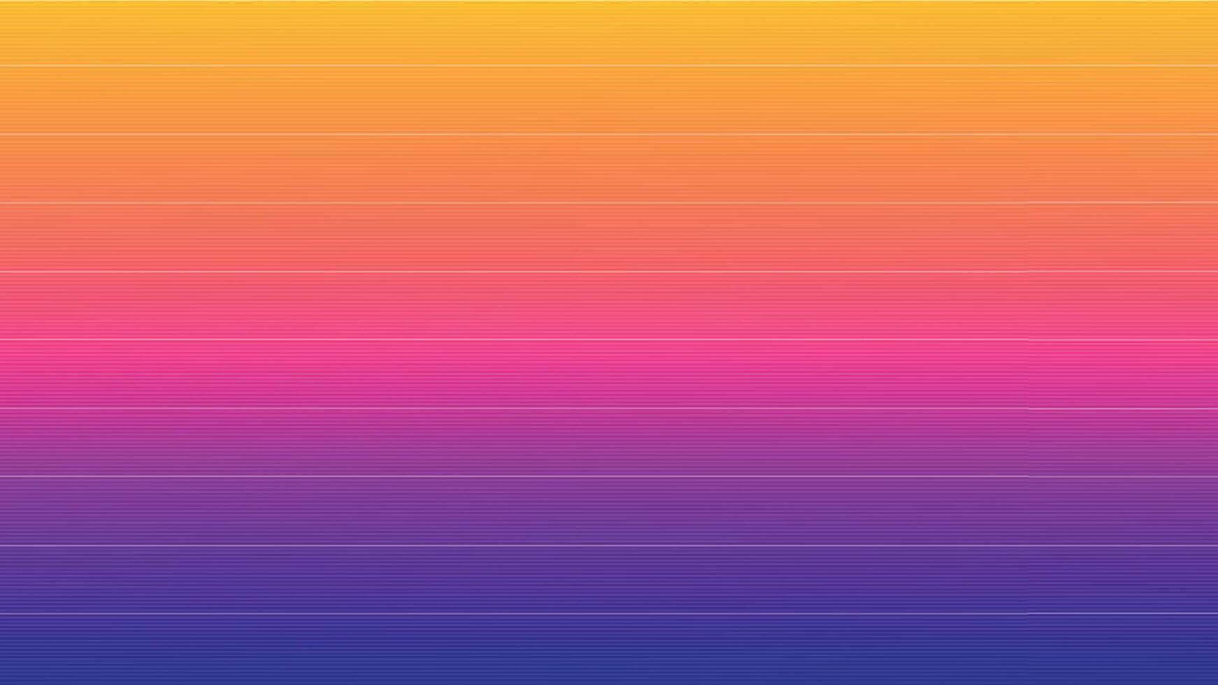 Retro 80s pixel gradient background with horizontal stripes vector