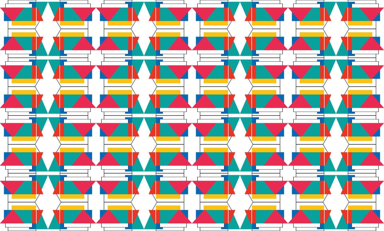 Abstract Flat Geometric Composition with Simple Lines vector