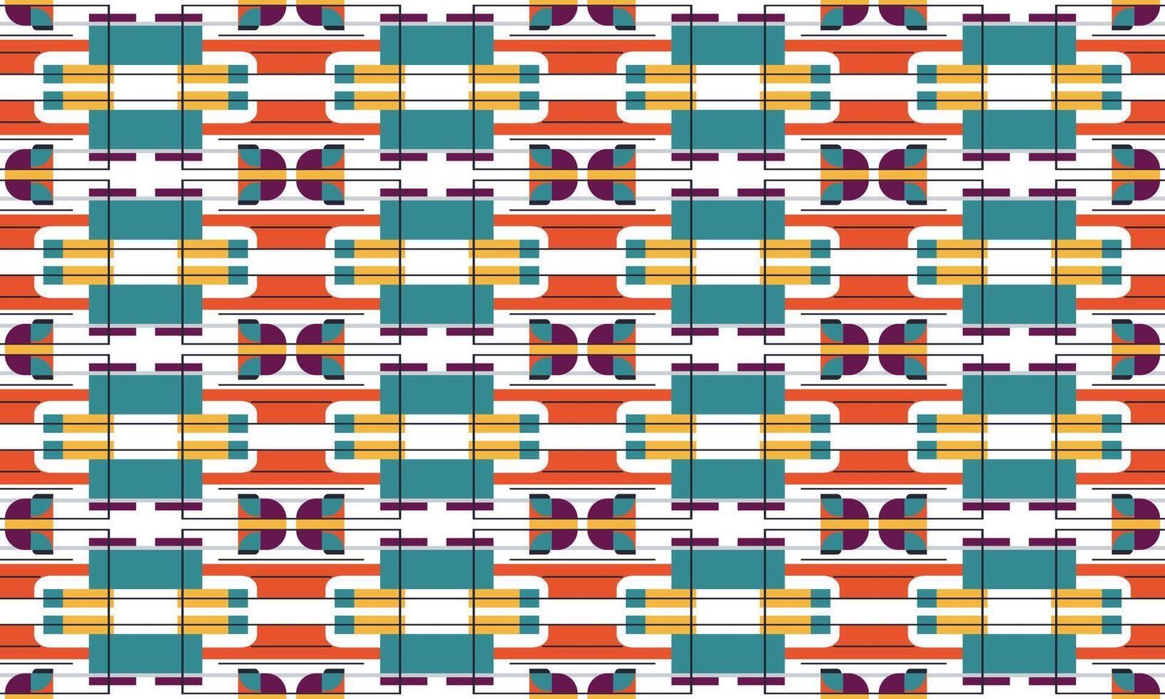 Seamless Flat design Polygon Pattern for Textile and Digital Use vector