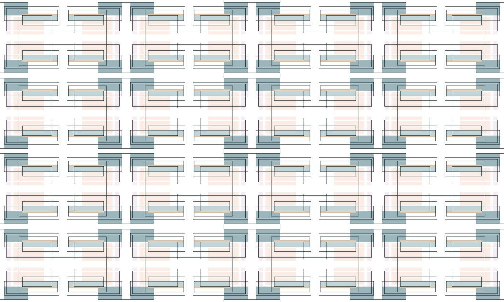 Seamless Flat Geometric Pattern with Clean Abstract Shapes vector