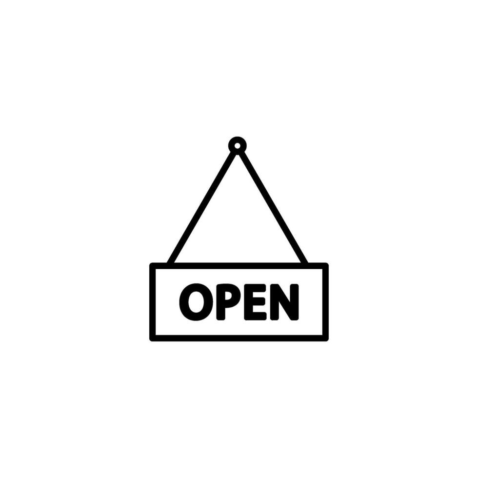 open tag icon, open sign and symbol design vector