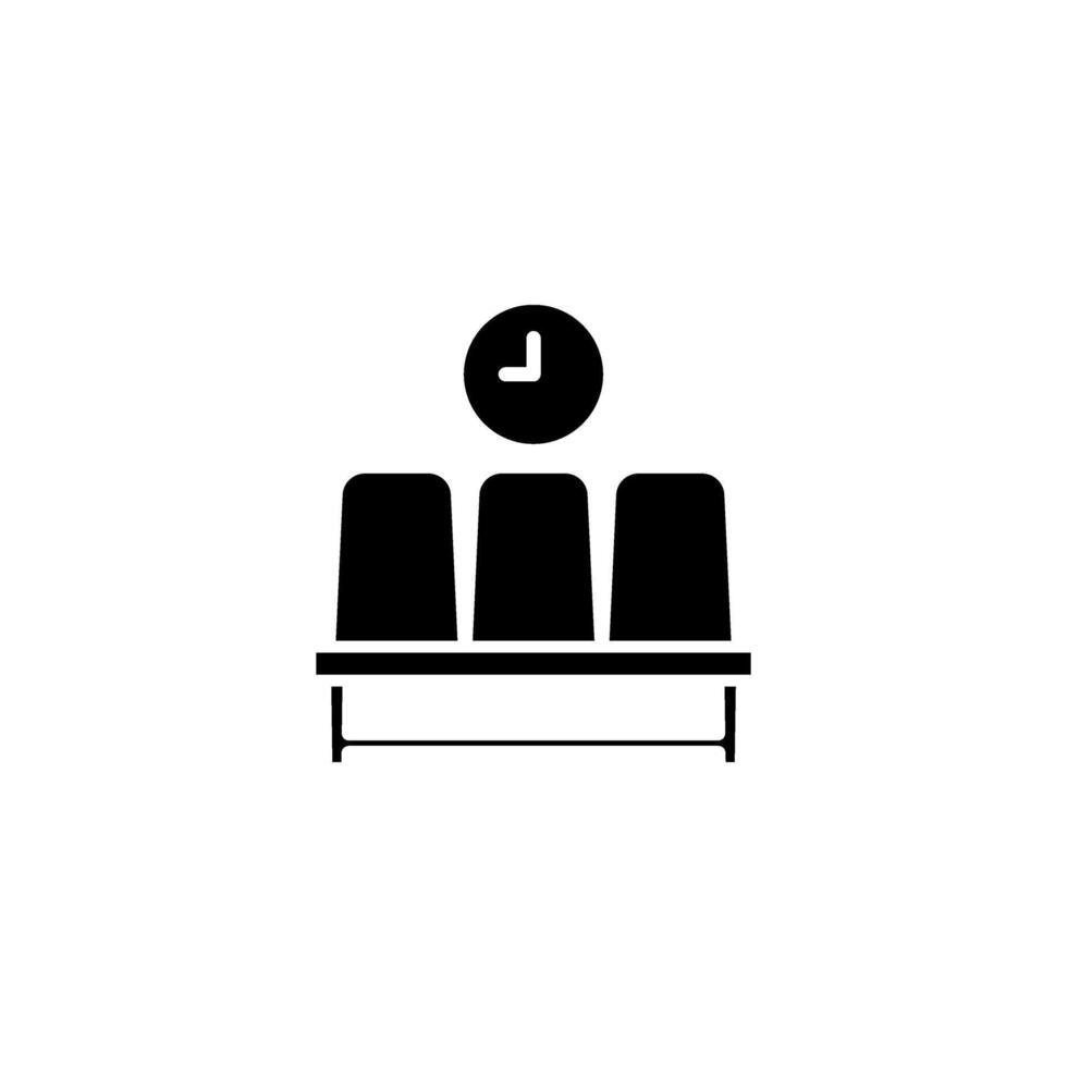 Waiting Room icon for graphic, web, logo, app, UI symbol. vector