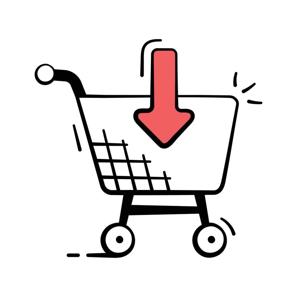 Add to cart icon symbolizing online store and cart purchases vector